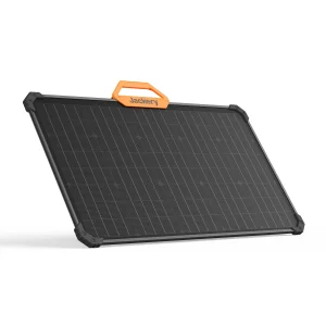 Visuel d'illustration d'un panneau solaire de la marque Jackery autonome et portatif SolarSaga de 80 Watts